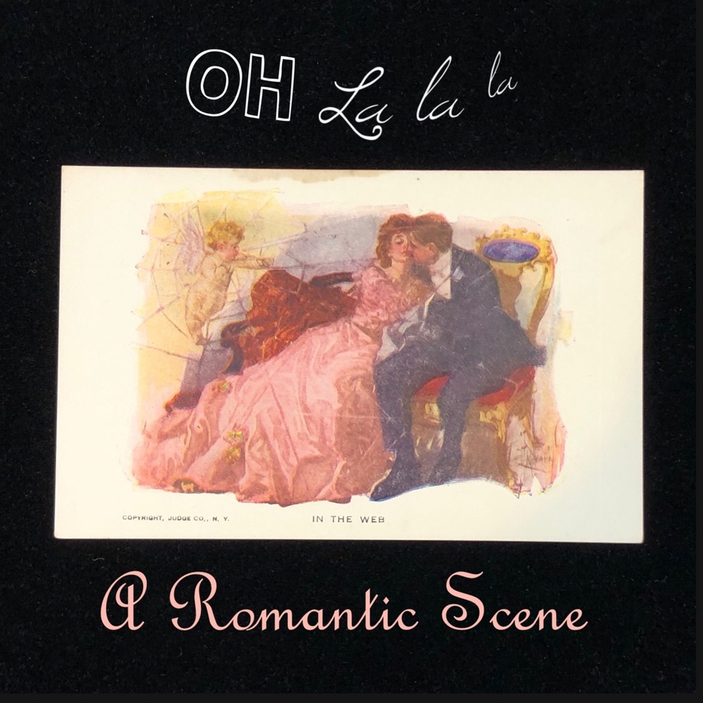 Vintage Romance Postcard Art